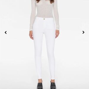 Frame LE High skinny White High-Waist jeans